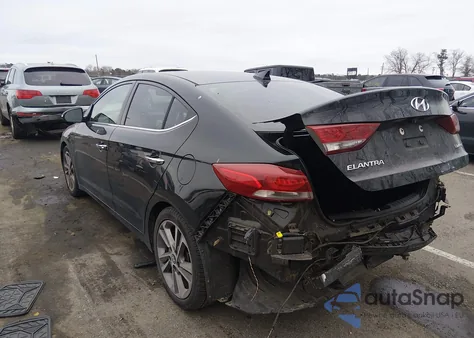 2017 Hyundai Elantra Limited z USA, uszkodzony, nr VIN 5NPD84LF4HH128502